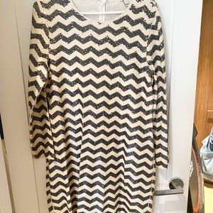 chevron pattern sequin short dress from j crew